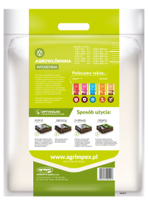 Agrowłóknina ogrodnicza 17g 3m x 10m biała