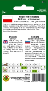 KAPUSTA BRUKSELSKA DOLORES F1 0,5g