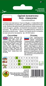 Nasiona ogórka - Hela F1 opakowanie 5g