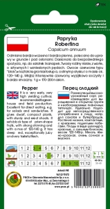 Papryka Robertina opakowanie 0,5g nasion