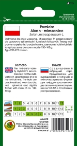 Pomidor pod osłony Akron F1 opakowanie 0,1g