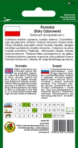 Pomidor gruntowy Złoty Ożarowski opakowanie 0,5g