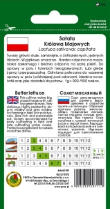 Sałata głowiasta masłowa Królowa majowych - Królowa majowych Gof opakowanie 1g