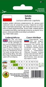 Sałata głowiasta krucha Beata opakowanie 1g