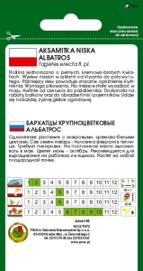 aksamitka wielokwiatowa albatros