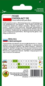 FIOŁEK ZWIESZAJĄCY SIĘ ŻÓŁTY 0,3g