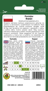 Pomidor gruntowy doniczkowy Bajaja opakowanie 1g