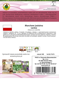 Marchew jadalna inkrustowana Lenka opakowanie 5g