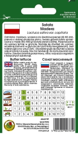 SAŁATA GŁOWIASTA MASŁOWA MADERA 1g