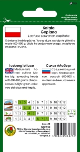 SAŁATA GŁOWIASTA KRUCHA GOPLANA 1g