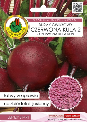 Nasiona PNOS - BURAK ĆWIKŁOWY CZERWONA KULA 2 - CZERWONA KULA REW Inkrust. 10g