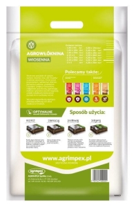 Wiosenna agrowłóknina osłaniająca biała