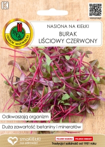 Nasiona na kiełki BURAK LIŚĆ.CZERWONY 100g