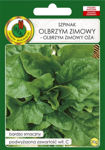 Nasiona warzyw PNOS - Szpinak Olbrzym zimowy - Olbrzym zimowy Oża 20g
