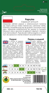 Mieszanka odmian-papryka słodka opakowanie 0,6g