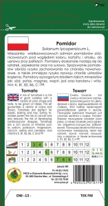 Mieszanka odmian-pomidor gruntowy opakowanie 0,9g