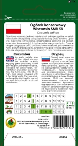 OGÓREK GRUNTOWY WISCONSIN SMR 58 5g