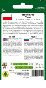 Rzodkiewka fioletowa Viola opakowanie 2g