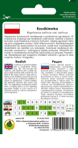 Mieszanka odmian-rzodkiewka podłużna opakowanie 3g