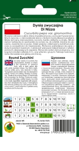 Dynia zwyczajna cukinia Di Nizza opakowanie 2g