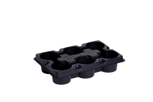 Doniczki okrągłe 12szt z tackami