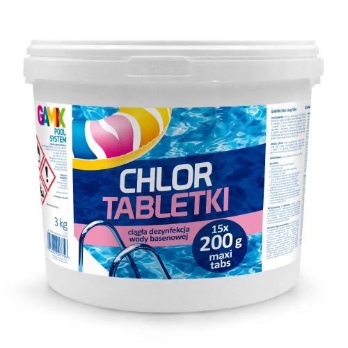Chlor Long MAXI Tabs 200g GAMIX 3kg