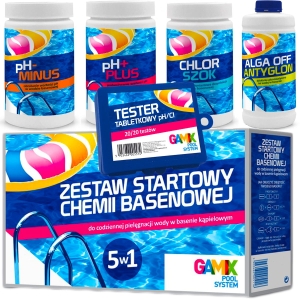 Zestaw startowy chemii basenowej 5w1 GAMIX