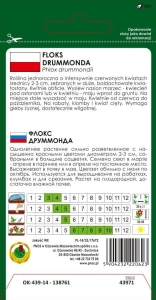 Floks DRUMMONDA czerwony pnos