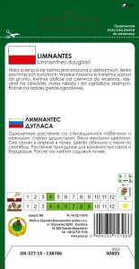 Limnantes żółto-biały nasiona pnos