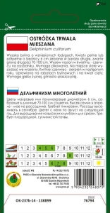 Ostróżka TRWAŁA mieszana nasiona pnos