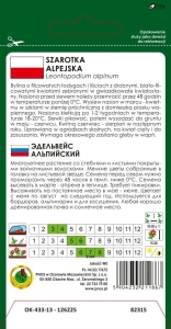 Szarotka ALPEJSKA nasiona pnos