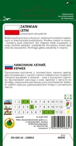 Zatrwian letni HAEVENLY BLUE NIEBIESKI nasiona pnos