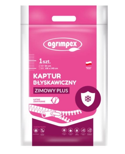 Zimowy kaptur błyskawiczny 100x140