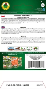 Papryka ostra XARO RED F1 15z