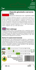 Kapusta głowiasta czerwona RUFUS 2g