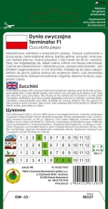 Dynia zwycz. cukinia Terminator F1 opakowanie 2g