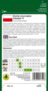 Dynia zwycz. cukinia PALADIN F1 2g