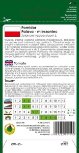 Pomidor pod osłony PalavaF1 opakowanie 0,1g