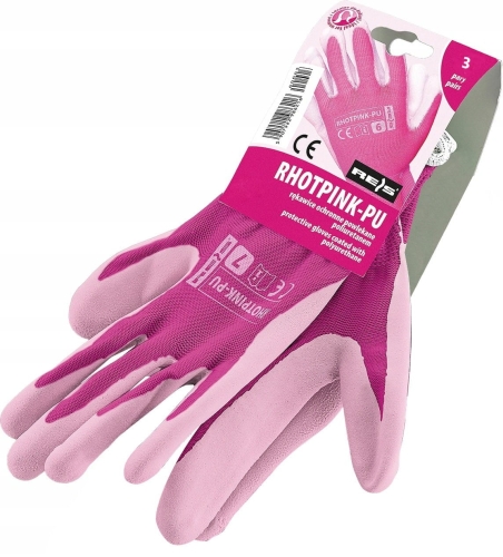 Rękawice ogrodowe różowe