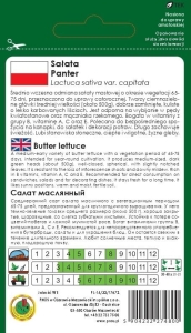 Opakowanie nasion sałaty masłowej Panter