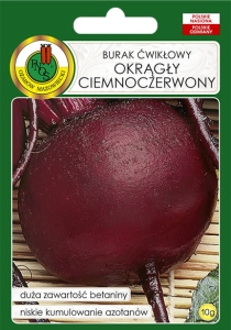 Nasiona PNOS - burak ćwikłowy Okrągły Ciemnoczerwony 10g