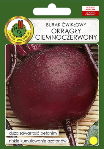 Nasiona PNOS - burak ćwikłowy Okrągły Ciemnoczerwony
