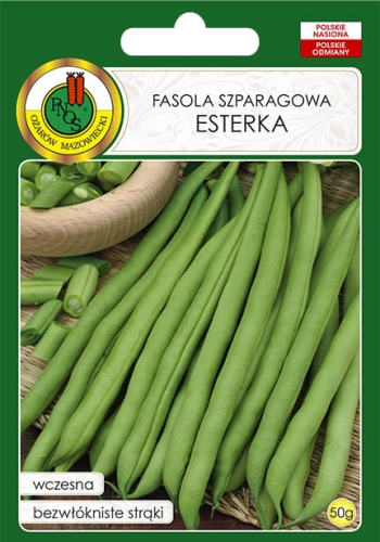 Nasiona warzyw PNOS-Nasiona fasoli-Fasola szparagowa Esterka 50g