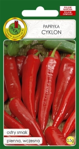 Nasiona warzyw-Nasiona papryki- Papryka ostra Cyklon 0,5g