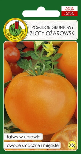 Nasiona warzyw-Nasiona pomidorów-Pomidor gruntowy żółty Złoty Ożarowski