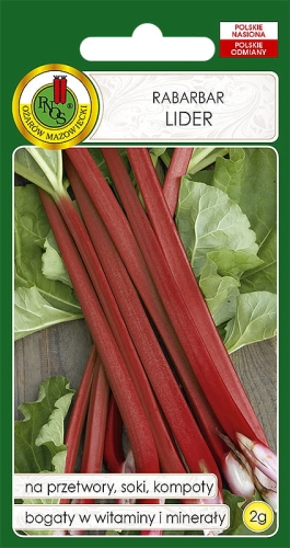 Nasiona Rabarbar Lider opakowanie 2g