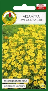 Aksamitka wąskolistna LULU cytrynowożółta 0,5g