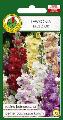 Nasiona kwiatów PNOS-Nasiona lewkonii-Lewkonia Excelsior biała Opal
