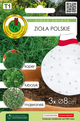 Nasiona PNOS-Nasiona ziół-Zioła Świata-Zioła Polskie mieszanka