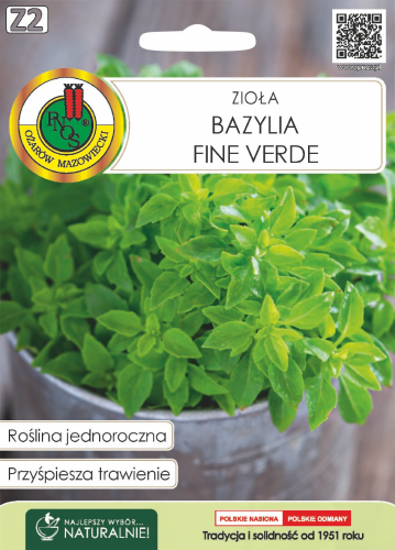 Nasiona PNOS - BAZYLIA FINE VERDE